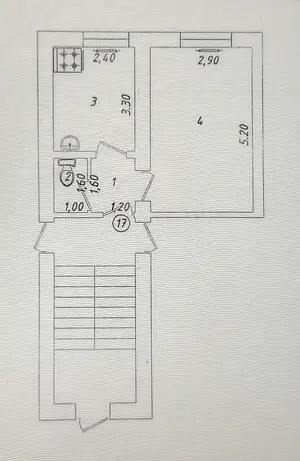 Продается 1-комнатная квартира − 26.5 м²