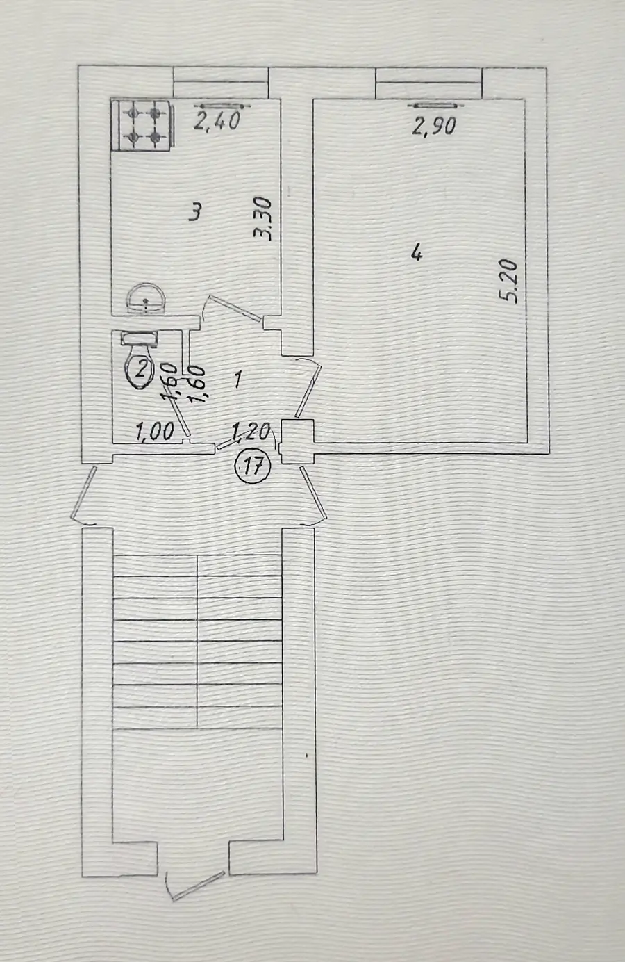 Продается 1-комнатная квартира − 26.5 м²