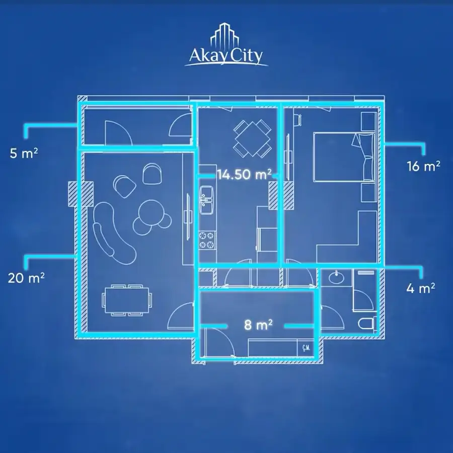 2 xonali kvartira sotiladi − 71 m²