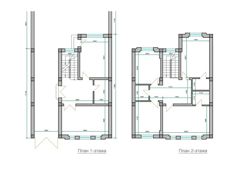 2 qavatli uy sotiladi − 1000 m²