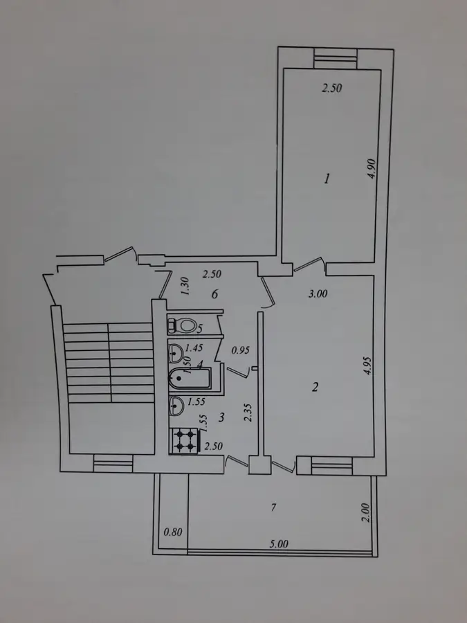 2 xonali kvartira sotiladi − 51 m²