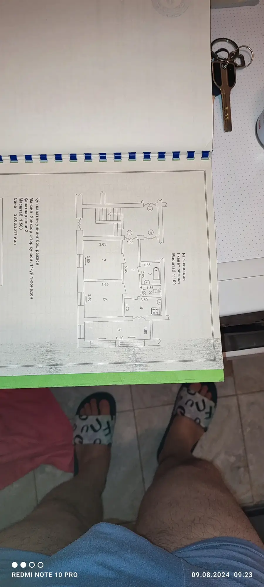 4 xonali kvartira sotiladi − 124 m²