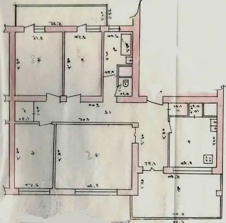 4 xonali kvartira − 120 m², 3/5 qavat