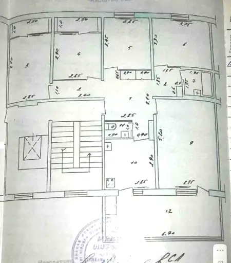 5 dan ortiq xonali kvartira − 110 m², 2/9 qavat