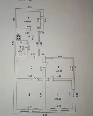 Продается 1-этажный дом − 51.1 м²