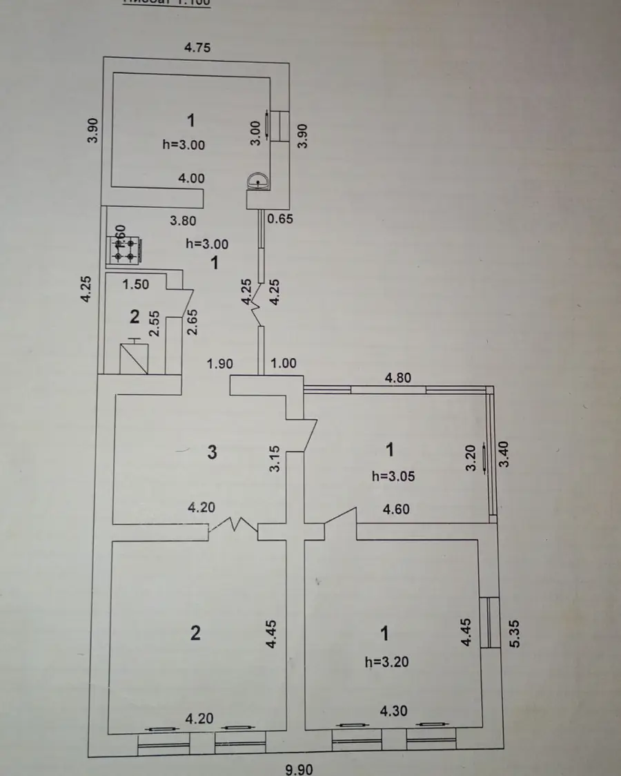 1 qavatli uy sotiladi − 51.1 m²