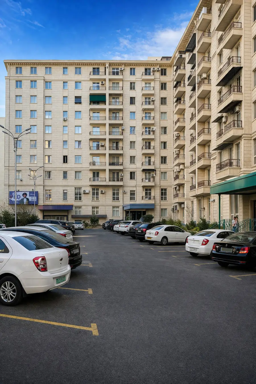Посуточно 2-комнатная квартира − 55 м²