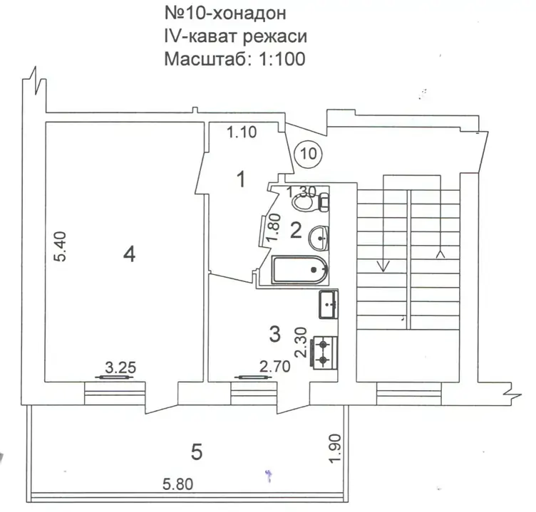 1 xonali kvartira sotiladi − 40 m²