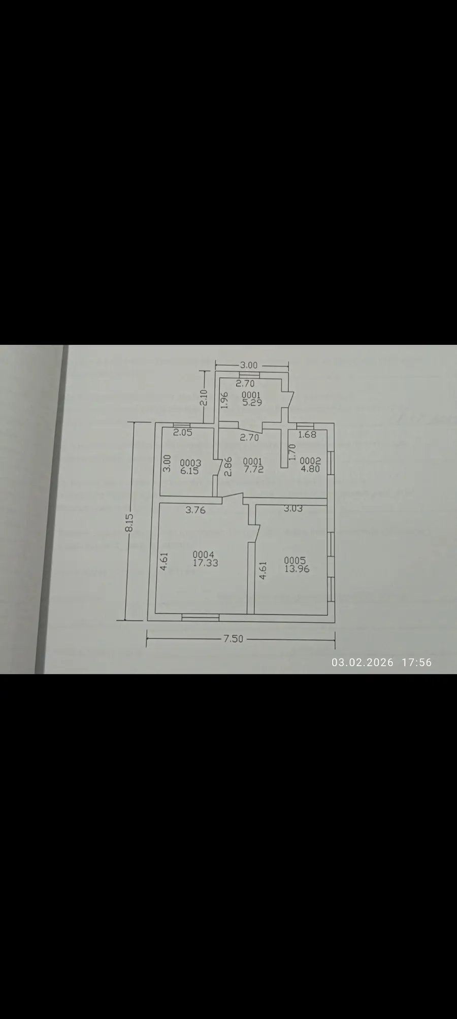 Продается 1-этажный дом − 55 м²