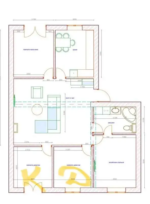 Продается Более 5-комнатная квартира − 103 м²