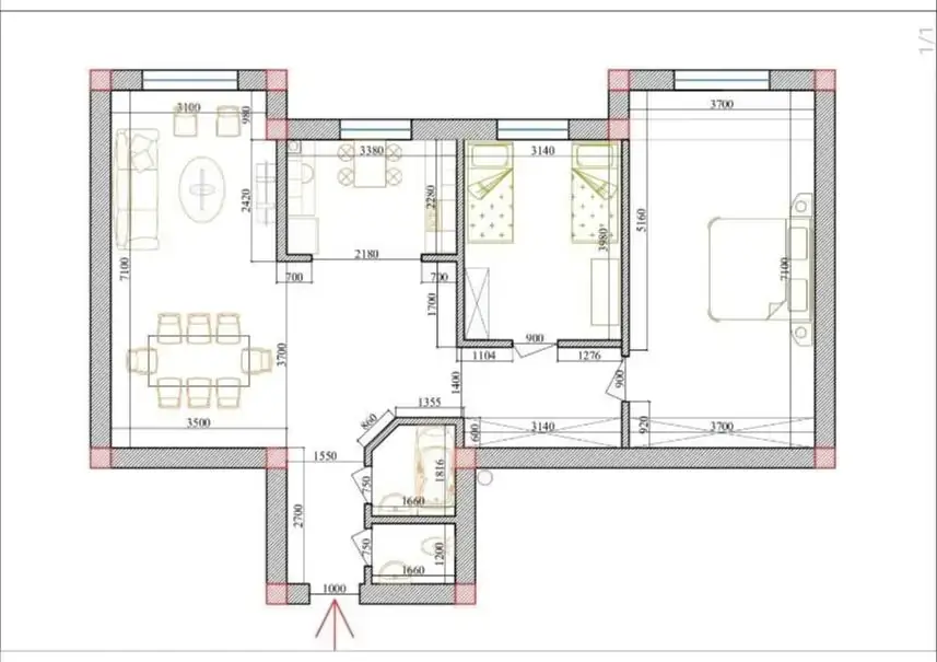 3 xonali kvartira sotiladi − 97 m²