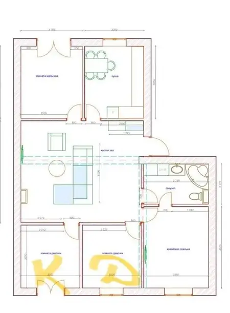 5 dan ortiq xonali kvartira − 102 m², 4/5 qavat