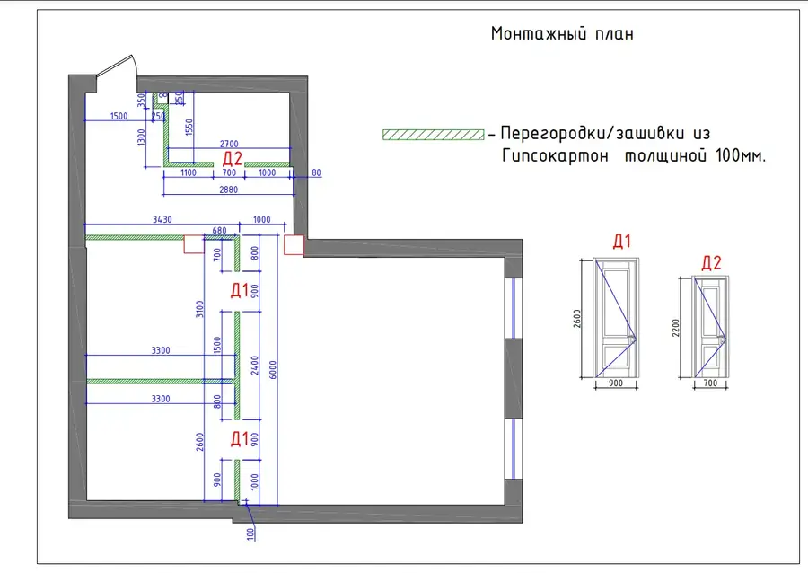 3 xonali kvartira sotiladi − 64.5 m²