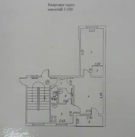 Продается 2-комнатная квартира − 45 м²