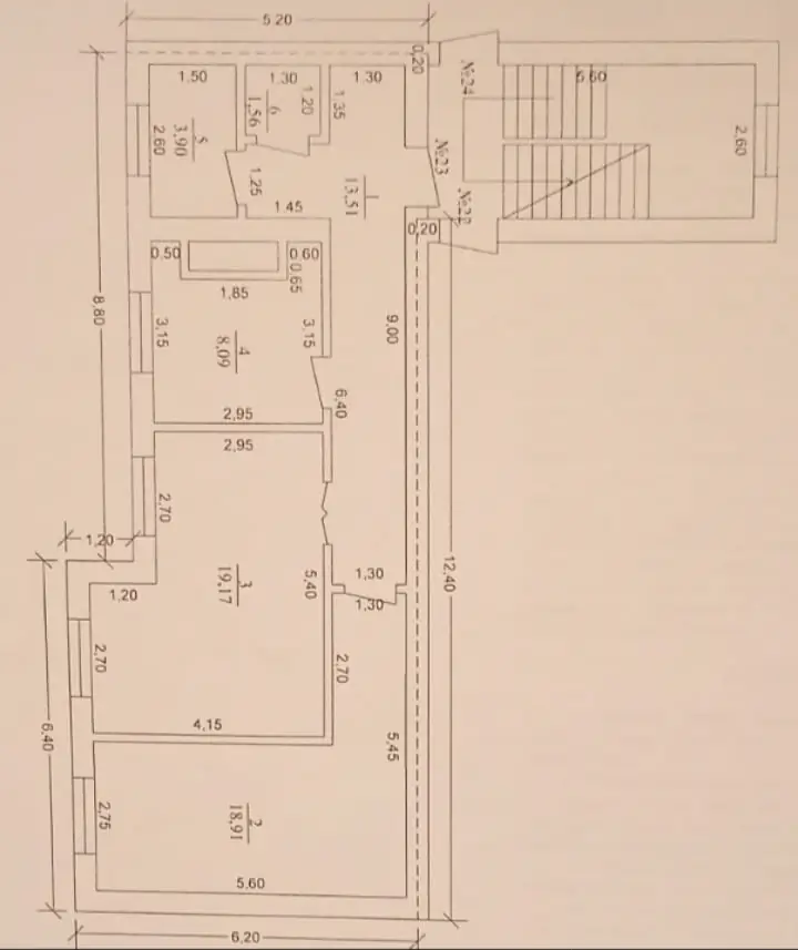 Продается 2-комнатная квартира − 65.1 м²