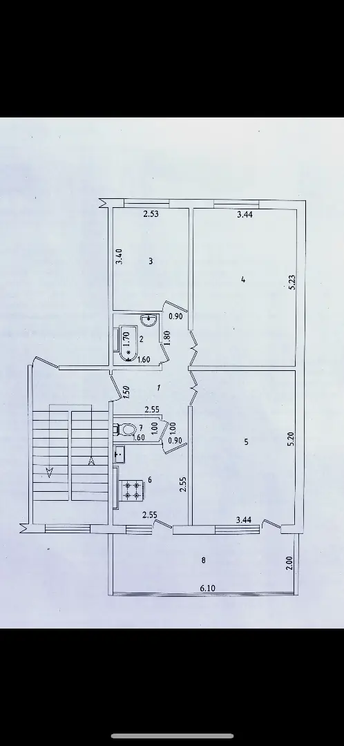Продается 3-комнатная квартира − 73 м²