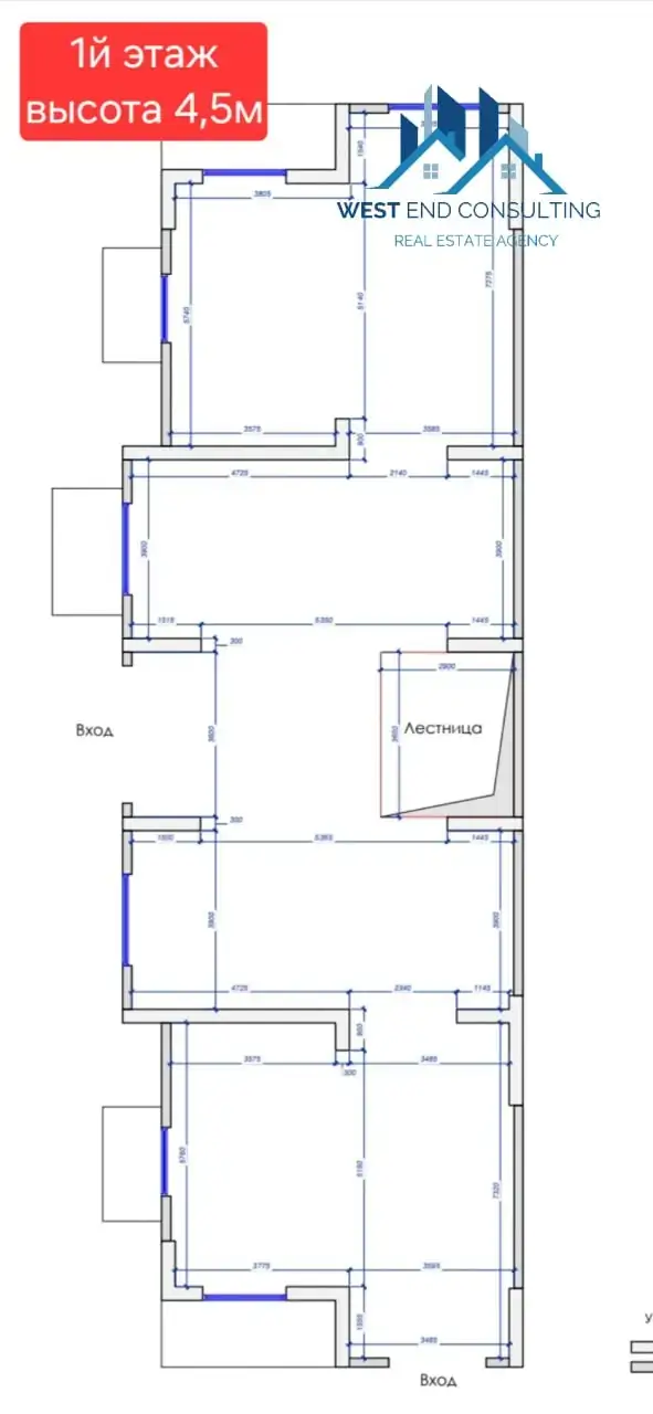 Ijaraga ofis − 374 m²