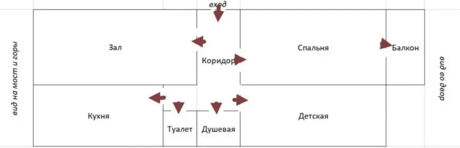 3 xonali kvartira sotiladi − 90 m²