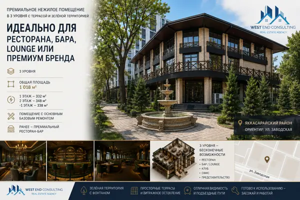 Общепит − 1150 м², 1/3 этаж