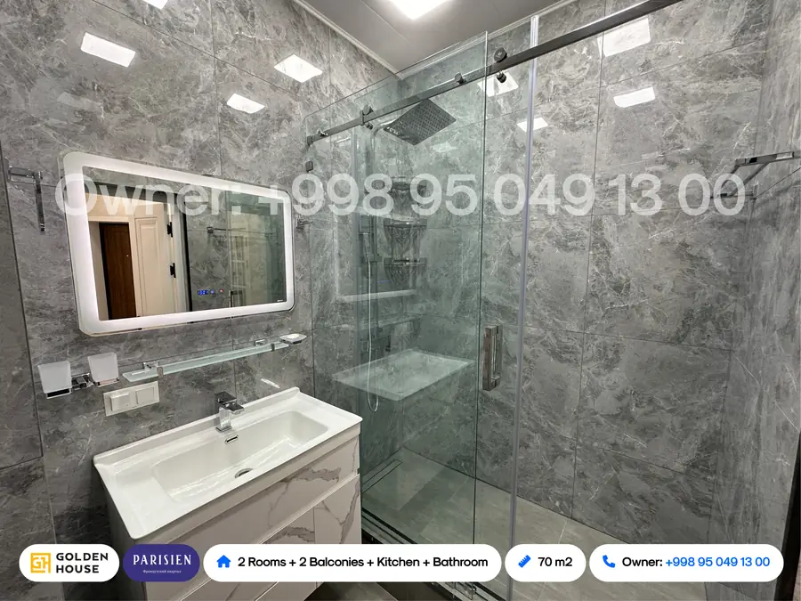 Ijaraga 2 xonali kvartira − 70 m²