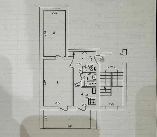 2 xonali kvartira − 52 m², 4/5 qavat