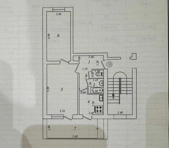 2 xonali kvartira sotiladi − 52 m²