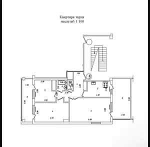 3 xonali kvartira sotiladi − 90 m²