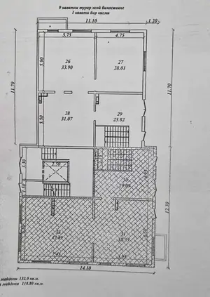 Ijaraga savdo-sotiq maydoni − 230 m²