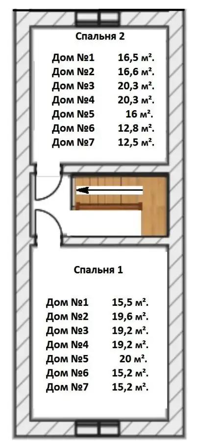 2-этажный дом − 95 м², 11 сот.