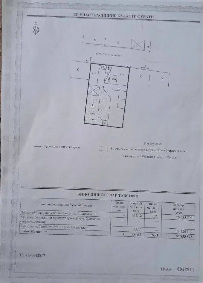 1 qavatli uy sotiladi − 130 m²