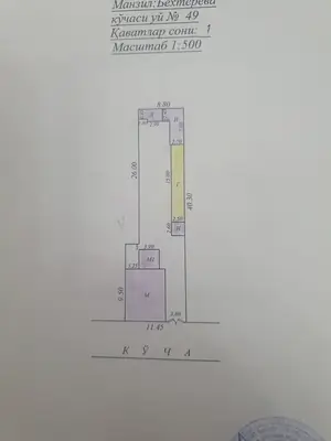 Продается 1-этажный дом − 65 м²