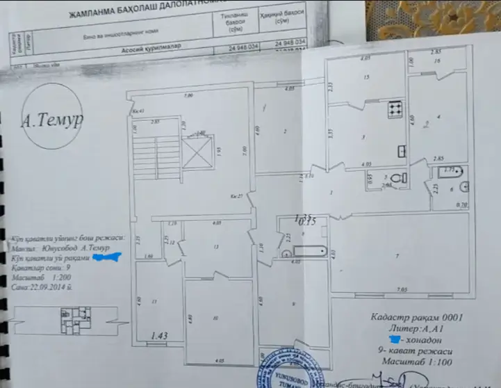 Продается Более 5-комнатная квартира − 190 м²