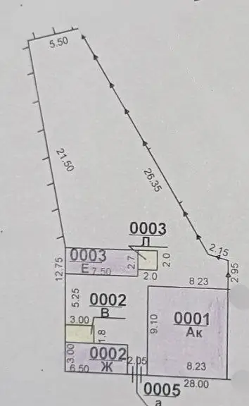 1 qavatli uy sotiladi − 54 m²
