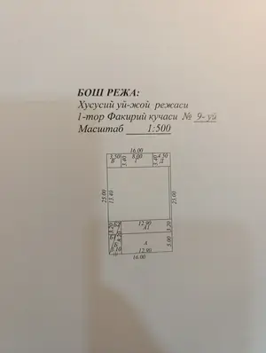 1 qavatli uy sotiladi − 180 m²