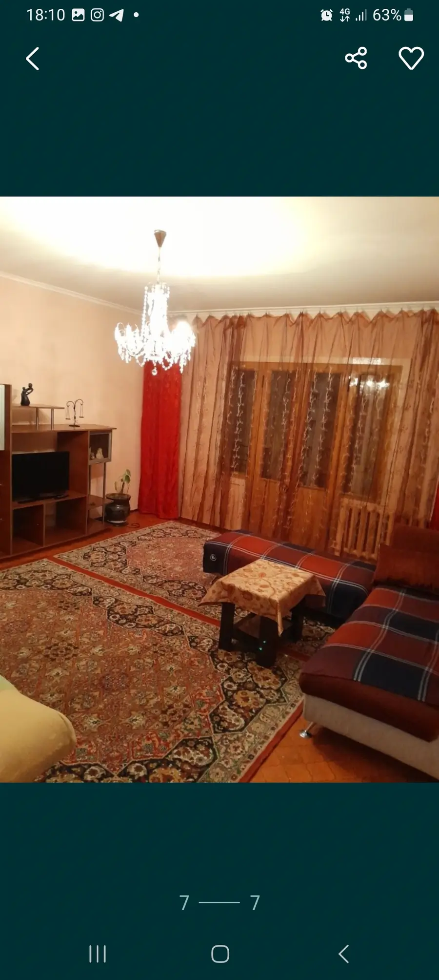 Ijaraga 2 xonali kvartira − 74 m²