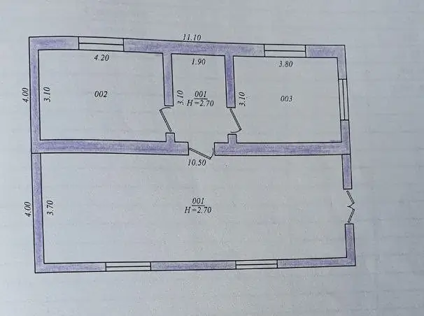 Продается 1-этажный дом − 123 м²