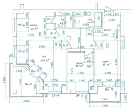 3 xonali kvartira − 108 m², 7/11 qavat