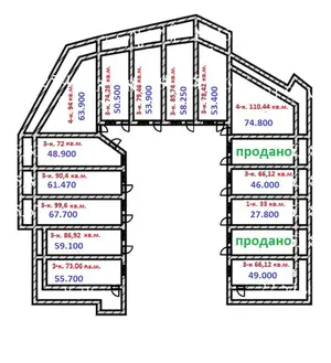 2 qavatli uy sotiladi − 73 m²
