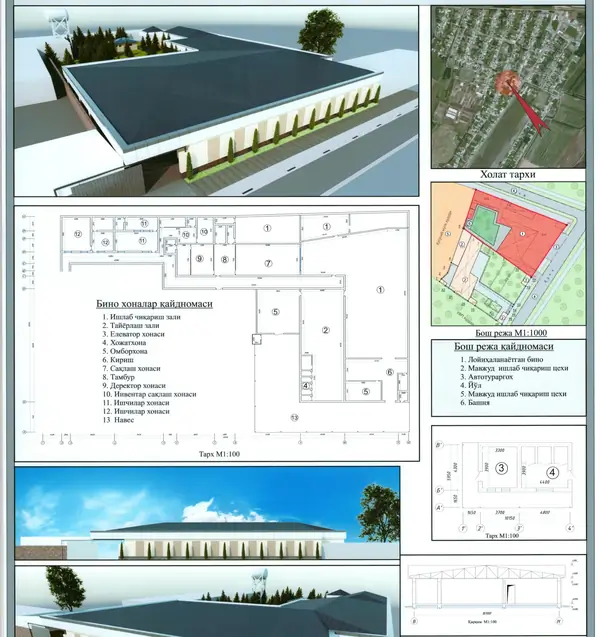 Ishlab chiqarish − 2571.9 m², 1/1 qavat 