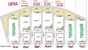 2 qavatli uy − 73 m², 11 sot. 