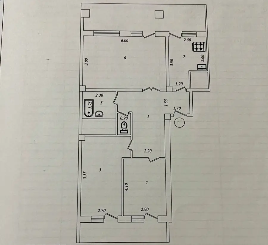 Продается 3-комнатная квартира − 108 м²