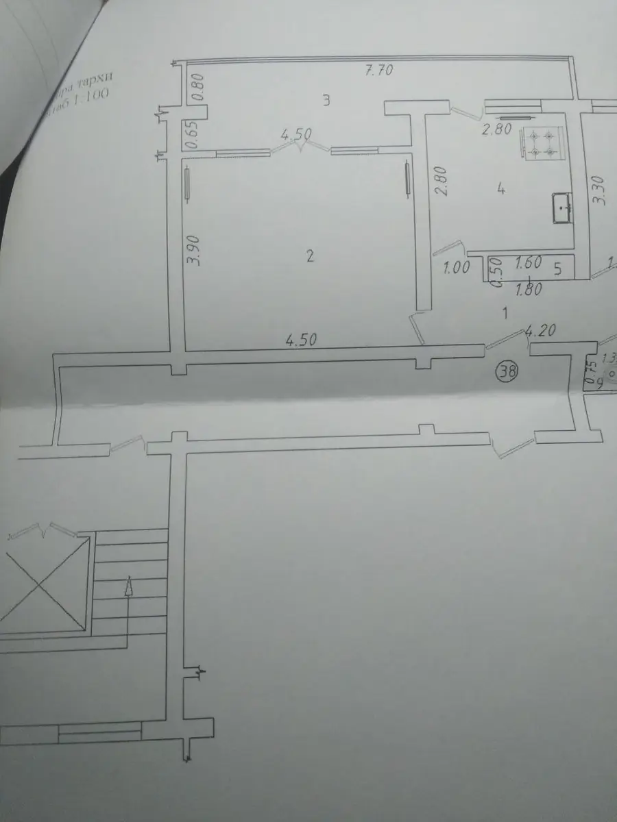 2 xonali kvartira sotiladi − 56.6 m²