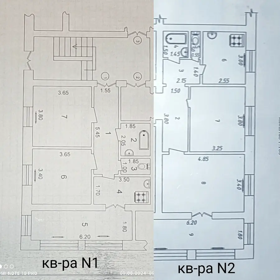 4 xonali kvartira sotiladi − 124 m²