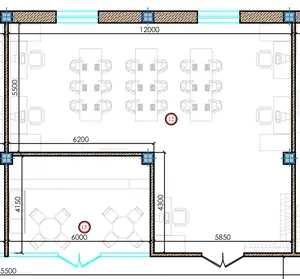 Ijaraga ofis − 1300 m²