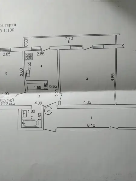 2-комнатная квартира − 65 м², 9/9 этаж