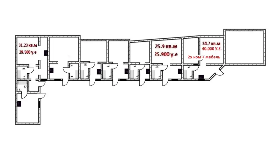 Продается 1-этажный дом − 26 м²