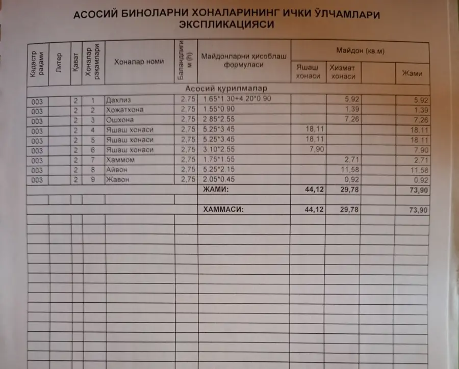 Продается 3-комнатная квартира − 74 м²