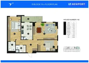 2 xonali kvartira − 85 m², 13/25 qavat