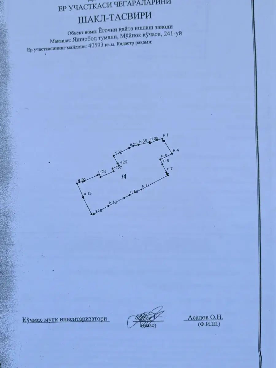 Tijoriy yer maydoni sotiladi − 400 sot