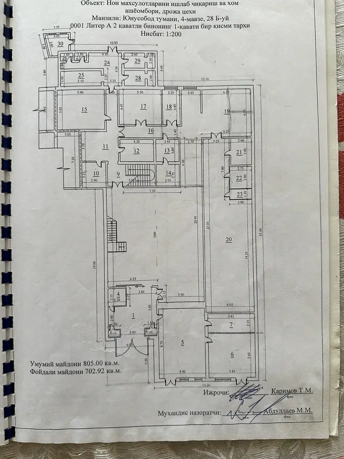 Ijaraga savdo-sotiq maydoni − 700 m²